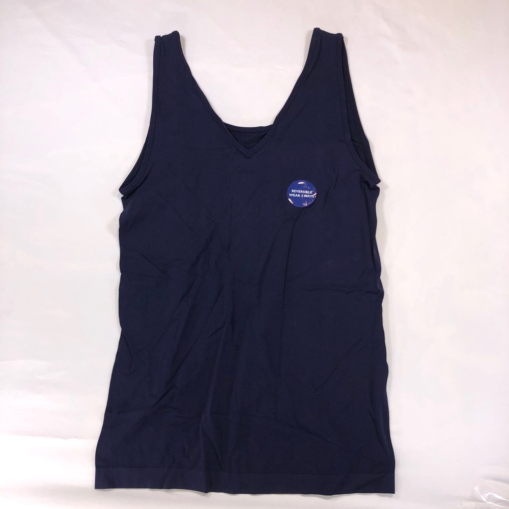 Apt. 9 Essentials Reversible Tank Top Navy Blue L/XL Seamless Camisole